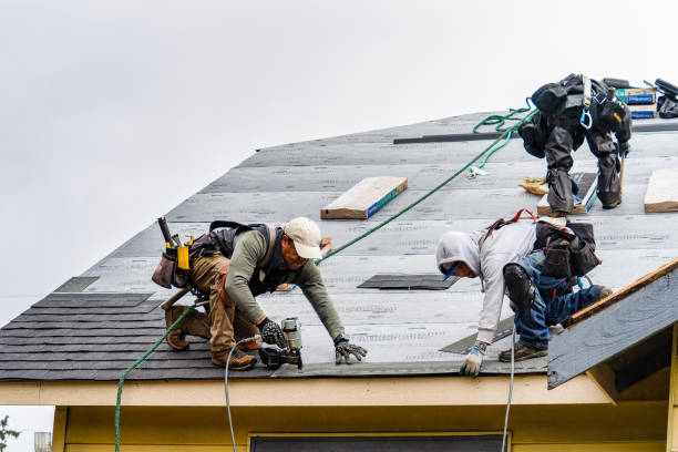 Professional Gutter Installation technician working in Melba, ID